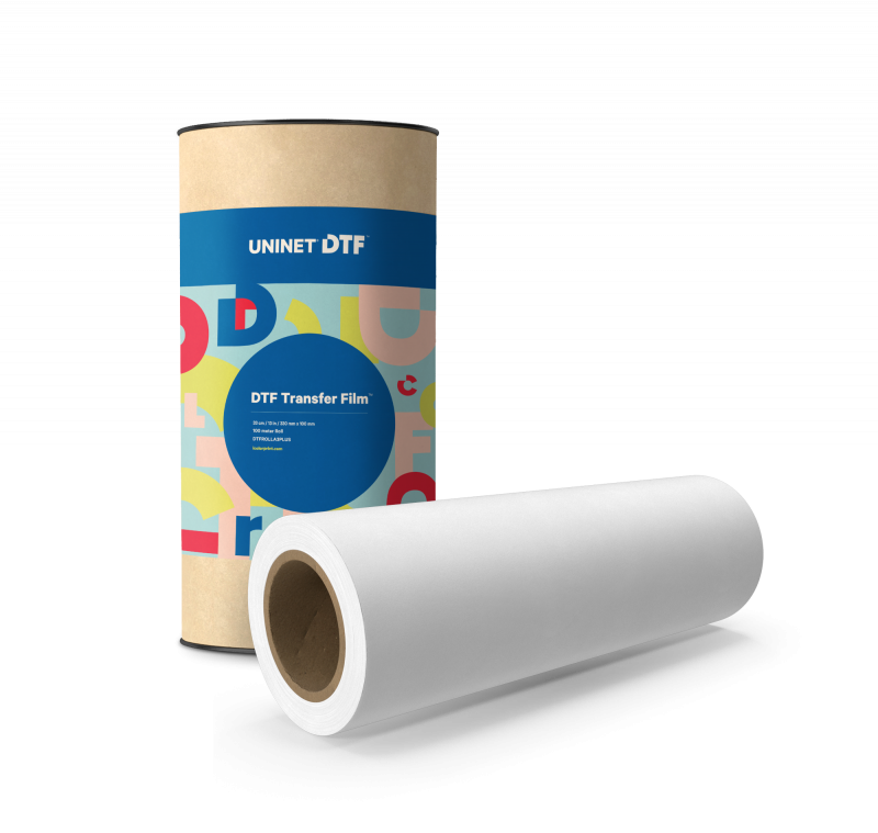 Uninet DTF Warm/Cold Peel Transfer Film Roll - 17 in x 328 ft (500mm x 100m)