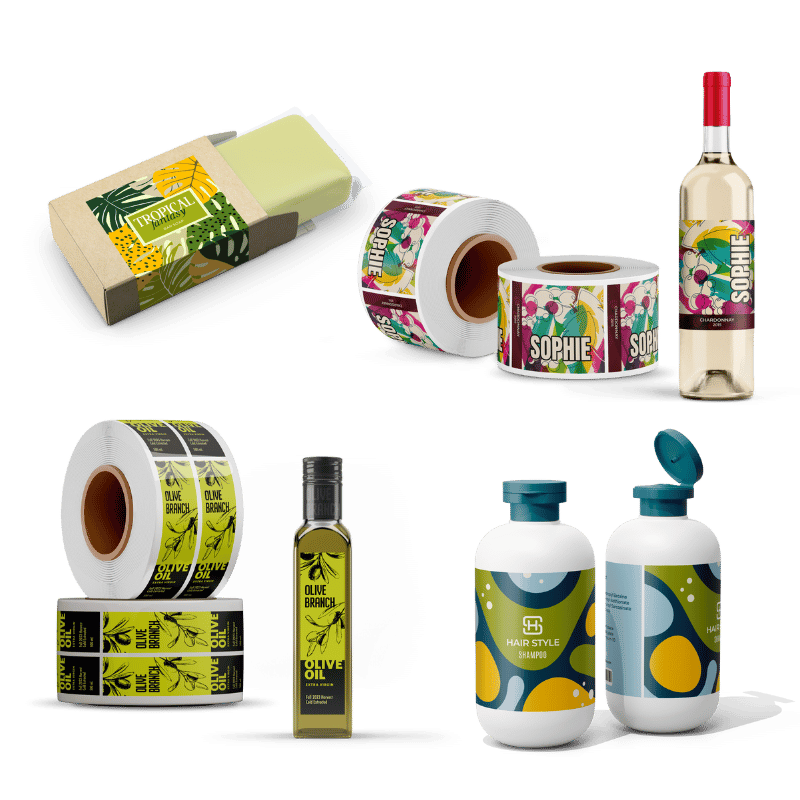 Uninet iColor 400 Label Press Mockups